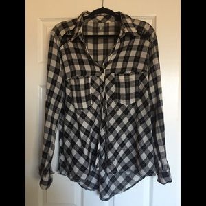 Free people Checkered flannel